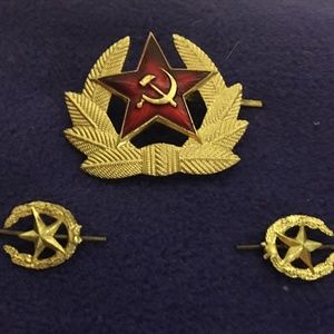 Sale! Soviet Tin & Enamel "Tourist" includes 6 pins - USSR - Authentic Souvenirs